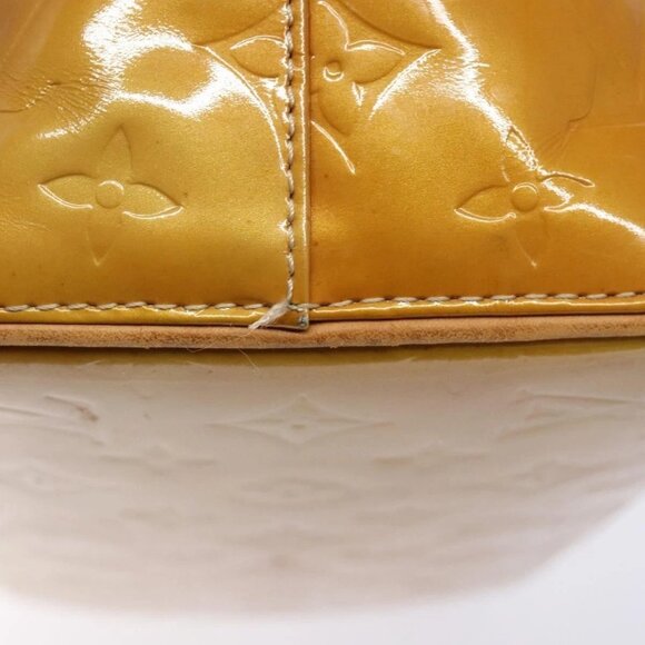 LOUIS VUITTON Monogram Vernis Houston Hand Bag Beige - Picture 8 of 16
